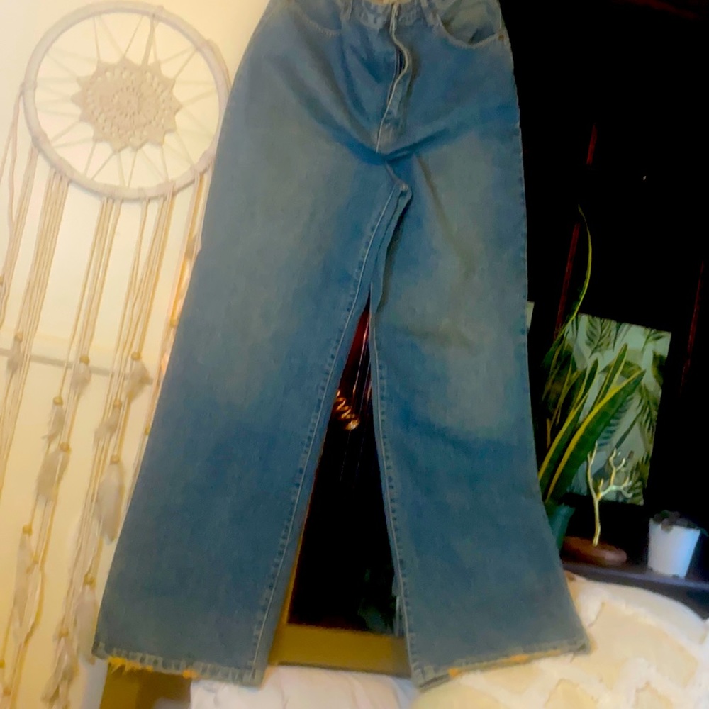 Tinted stone wash boyfriend jeans stone wash size 12